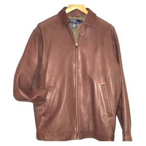 POLO RALPH LAUREN Lambskin leather jacket